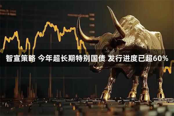 智宣策略 今年超长期特别国债 发行进度已超60%
