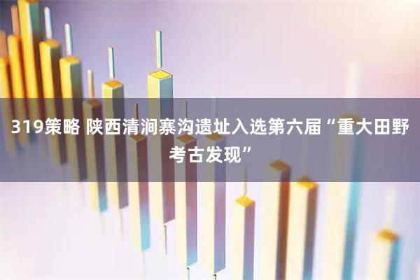 319策略 陕西清涧寨沟遗址入选第六届“重大田野考古发现”